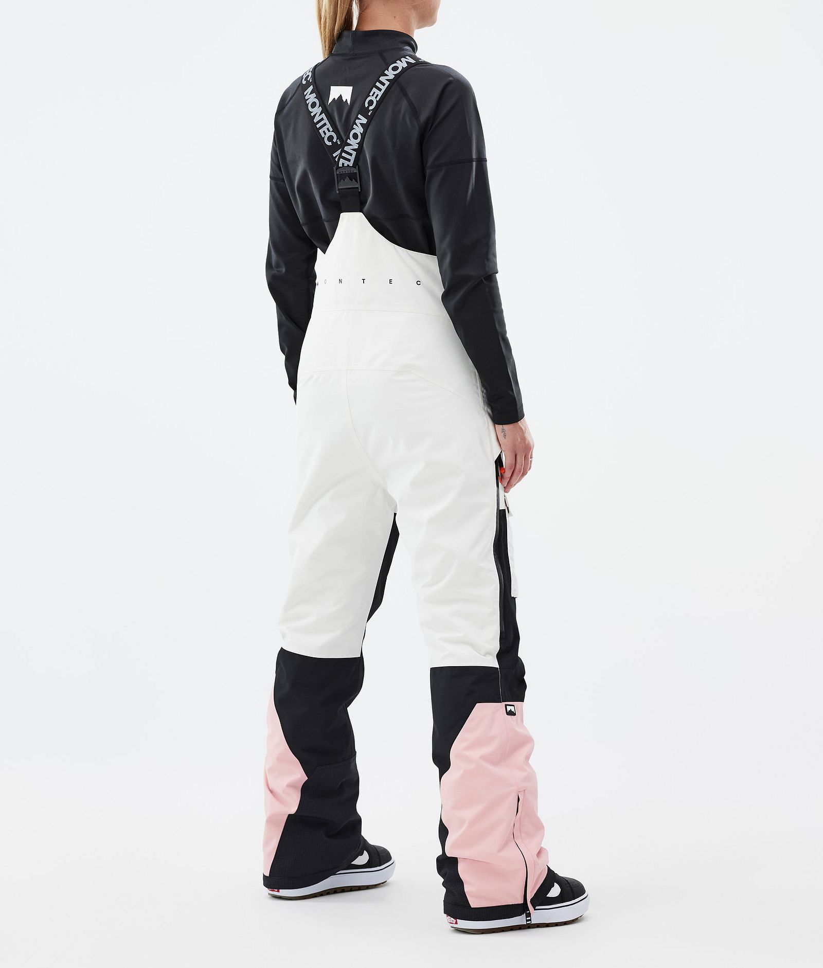 Montec Fawk W Pantalones Snowboard Mujer Old White/Black/Soft Pink