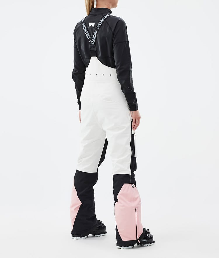 Montec Fawk W Pantalon de Ski Femme Old White/Black/Soft Pink
