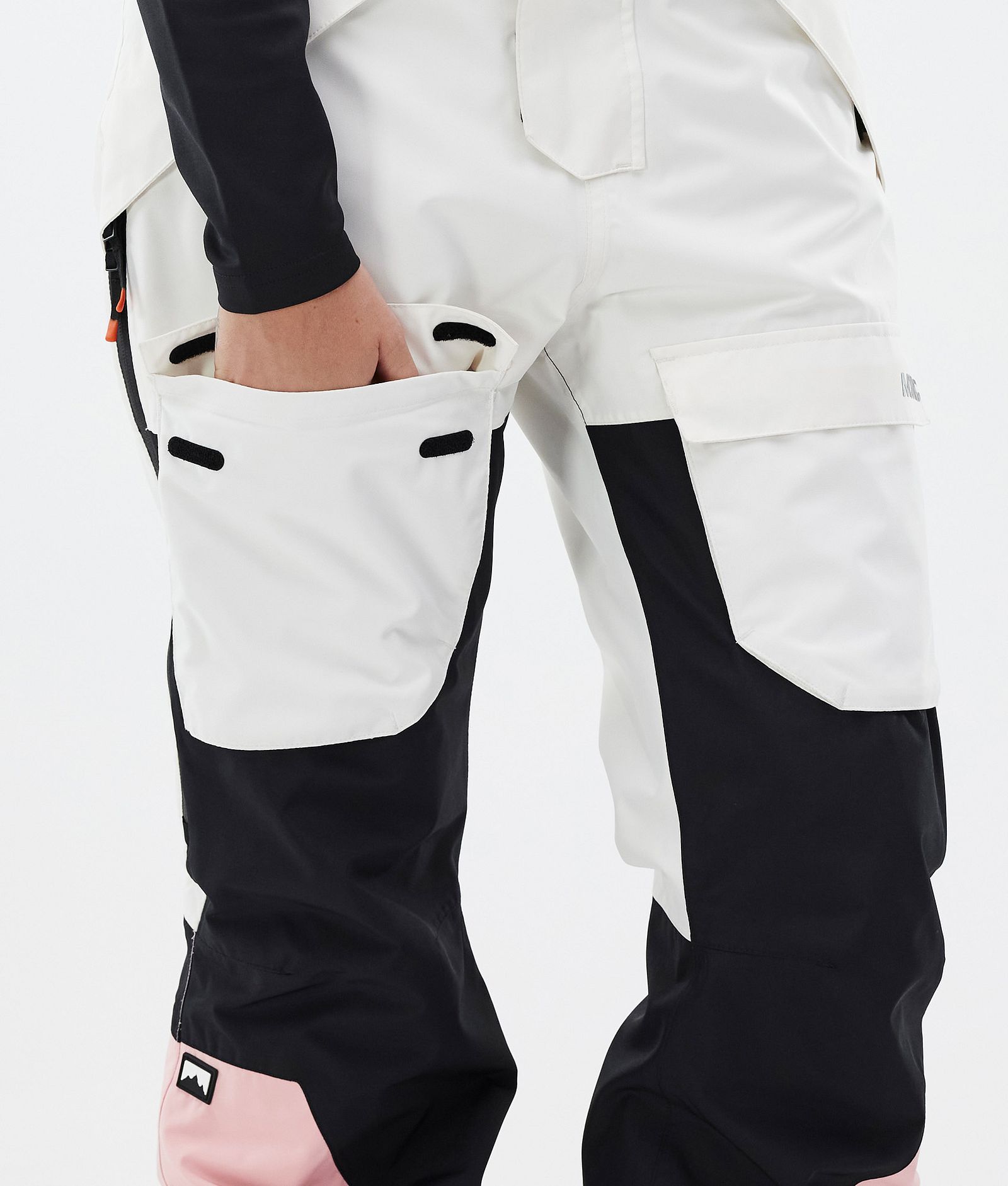 Montec Fawk W Pantalon de Snowboard Femme Old White/Black/Soft Pink, Image 7 sur 7