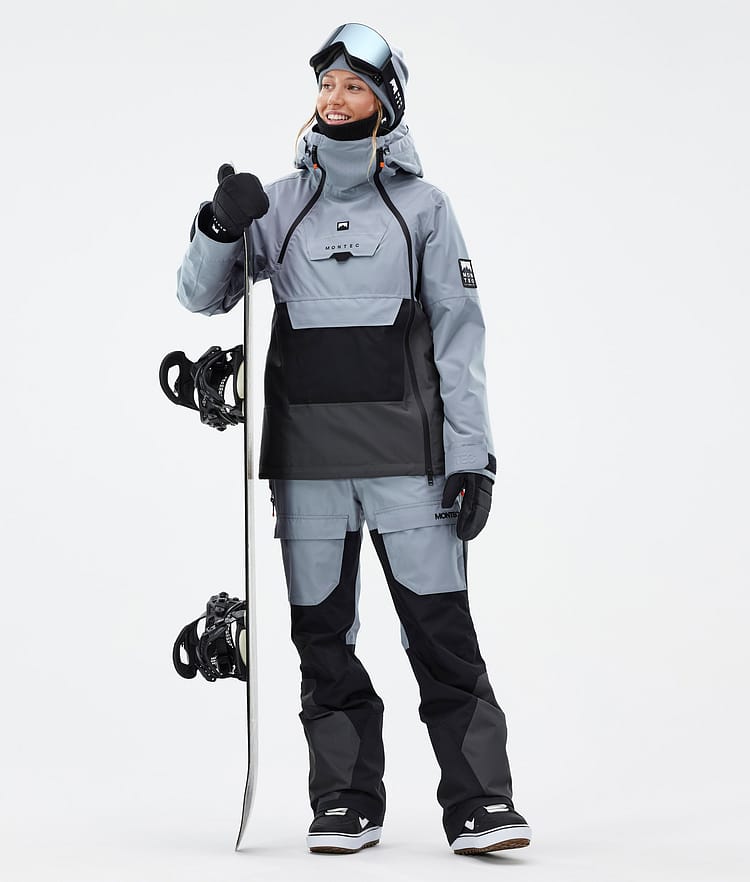Montec Fawk W Pantalon de Snowboard Femme Soft Blue/Black/Phantom, Image 2 sur 7