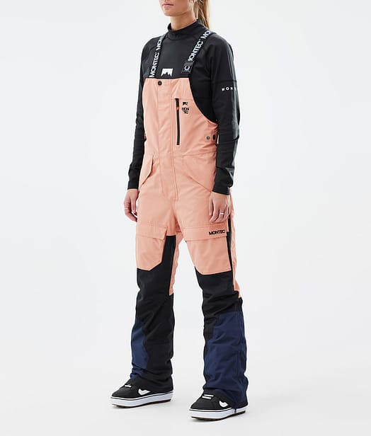 Montec Fawk W Snowboard Bukser Dame Faded Peach/Black/Dark Blue