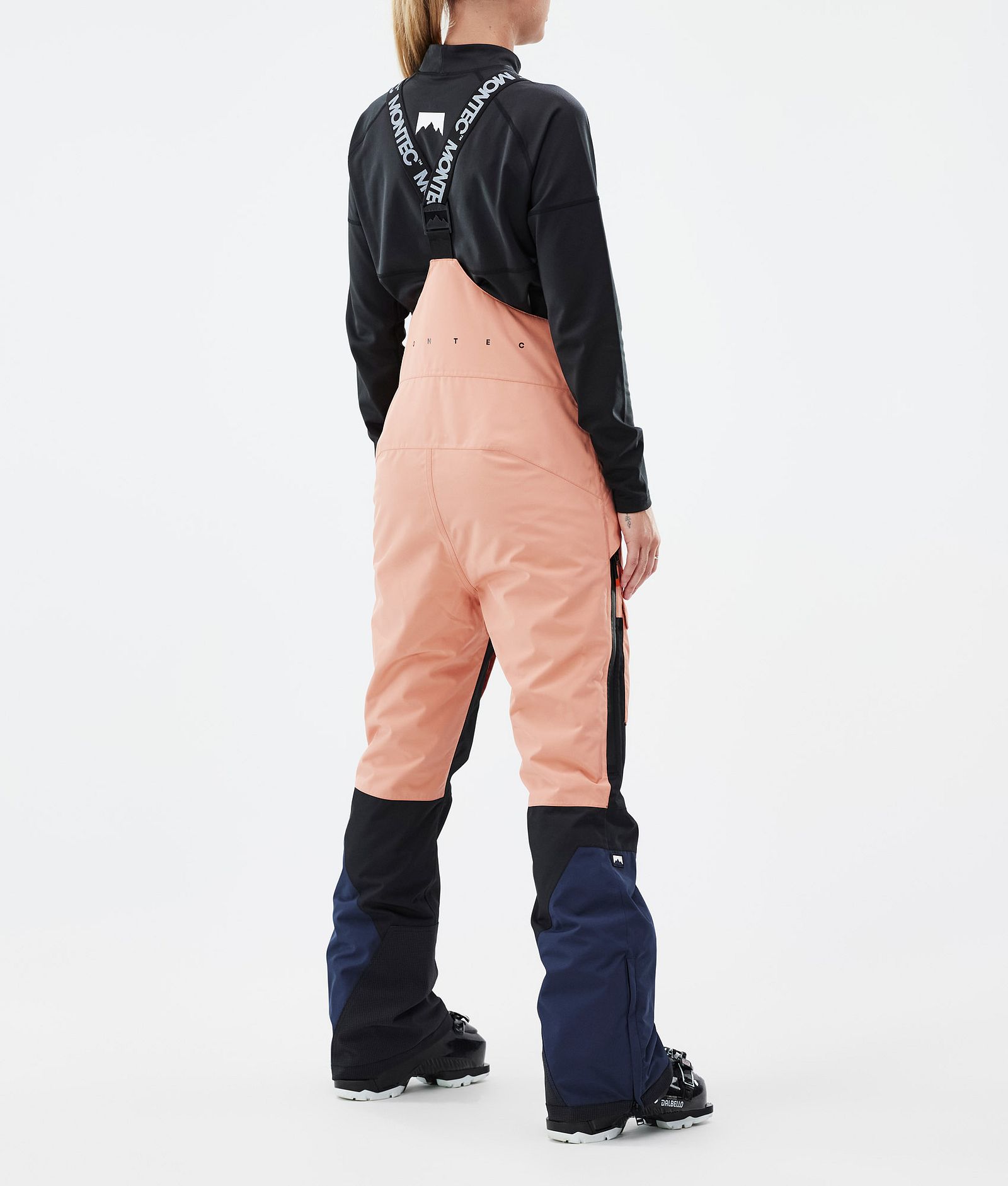 Montec Fawk W Pantalones Esquí Mujer Faded Peach/Black/Dark Blue, Imagen 4 de 7