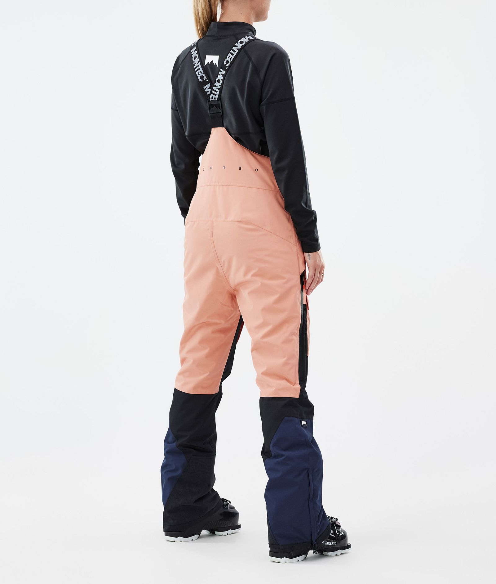 Montec Fawk W Pantalon de Ski Femme Faded Peach/Black/Dark Blue