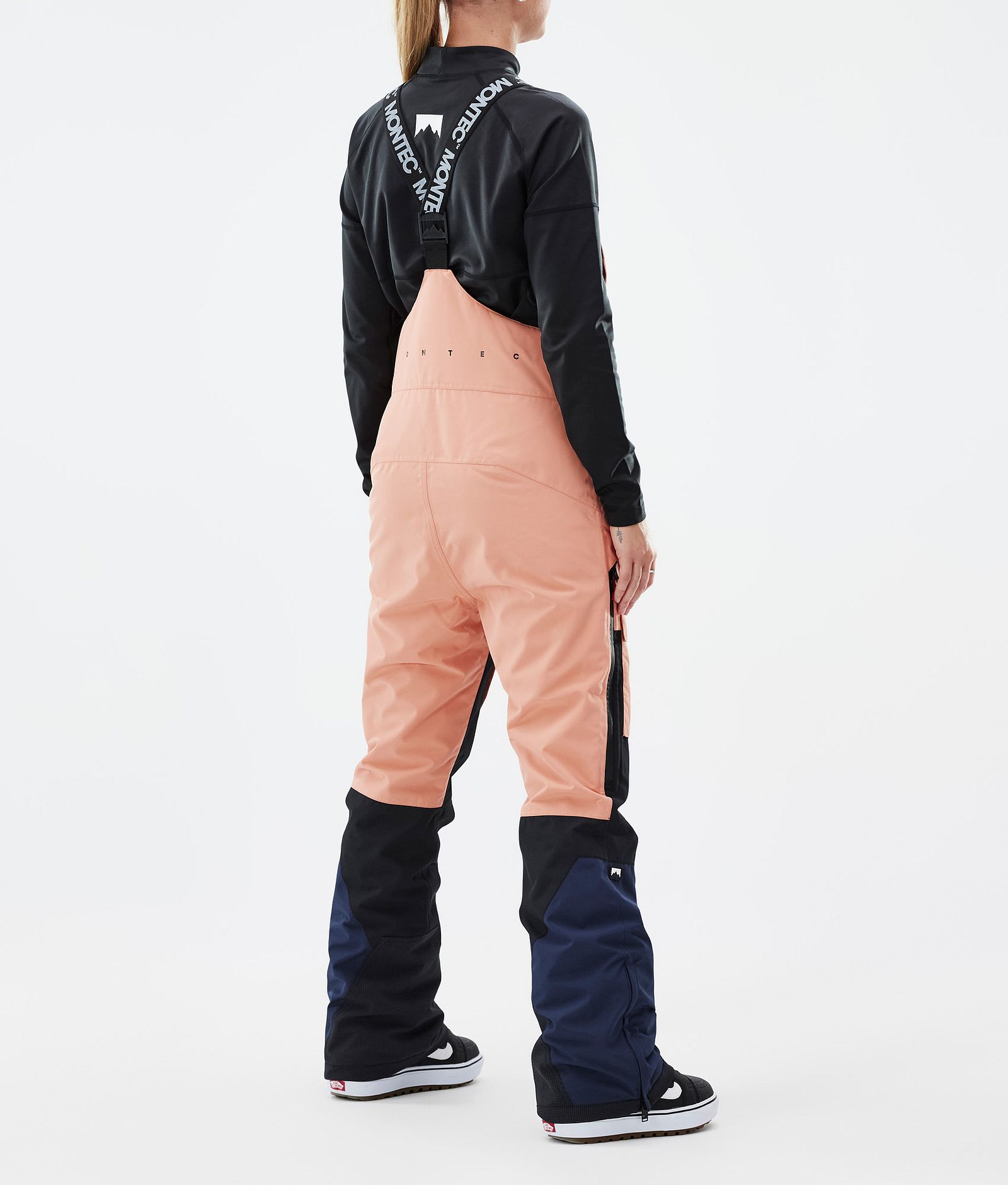 Montec Fawk W Pantalon de Snowboard Femme Faded Peach/Black/Dark Blue, Image 4 sur 7