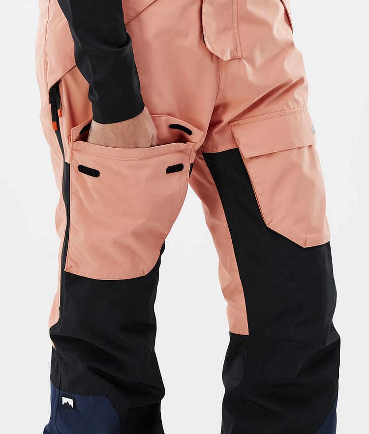 Montec Fawk W Pantalones Esquí Mujer Faded Peach/Black/Dark Blue, Imagen 7 de 7