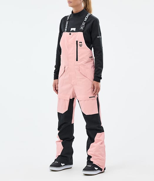 Montec Fawk W Snowboard Broek Dames Soft Pink/ Black