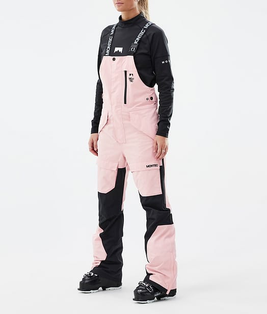 Montec Fawk W Skibroek Dames Soft Pink/ Black