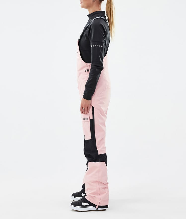 Montec Fawk W Snowboard Broek Dames Soft Pink/ Black