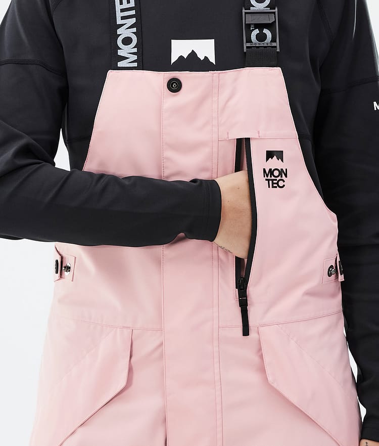 Montec Fawk W Spodnie Narciarskie Kobiety Soft Pink/ Black, Zdjęcie 6 z 7