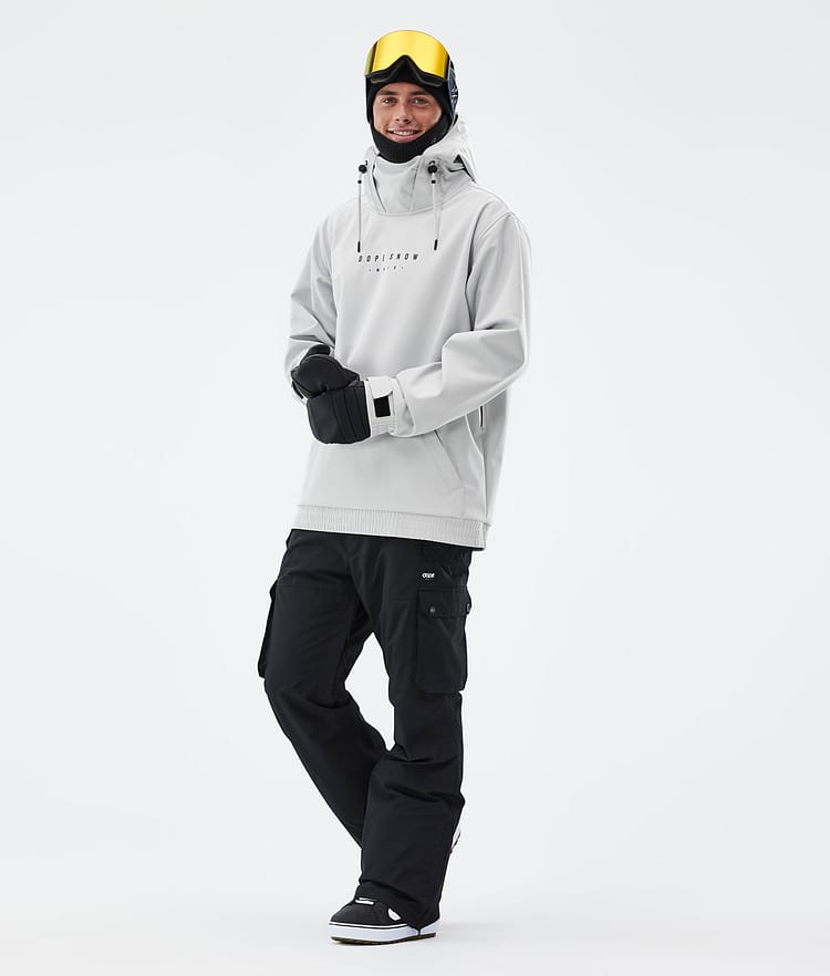 Dope Yeti Kurtka Snowboardowa Mężczyźni Silhouette Light Grey, Zdjęcie 6 z 7