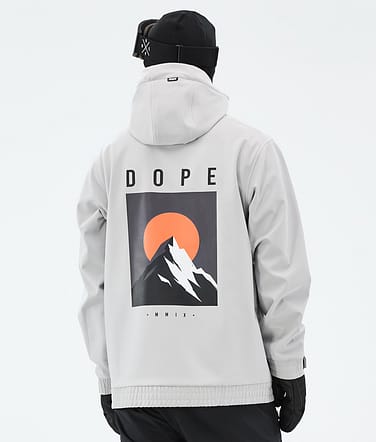 Dope Yeti Ski Jacket Men Aphex Light Grey