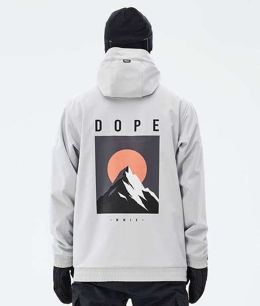 Dope Yeti Kurtka Narciarska Mężczyźni Light Grey