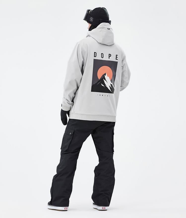 Dope Yeti Snowboard Jacket Men Aphex Light Grey Renewed, Image 4 of 8