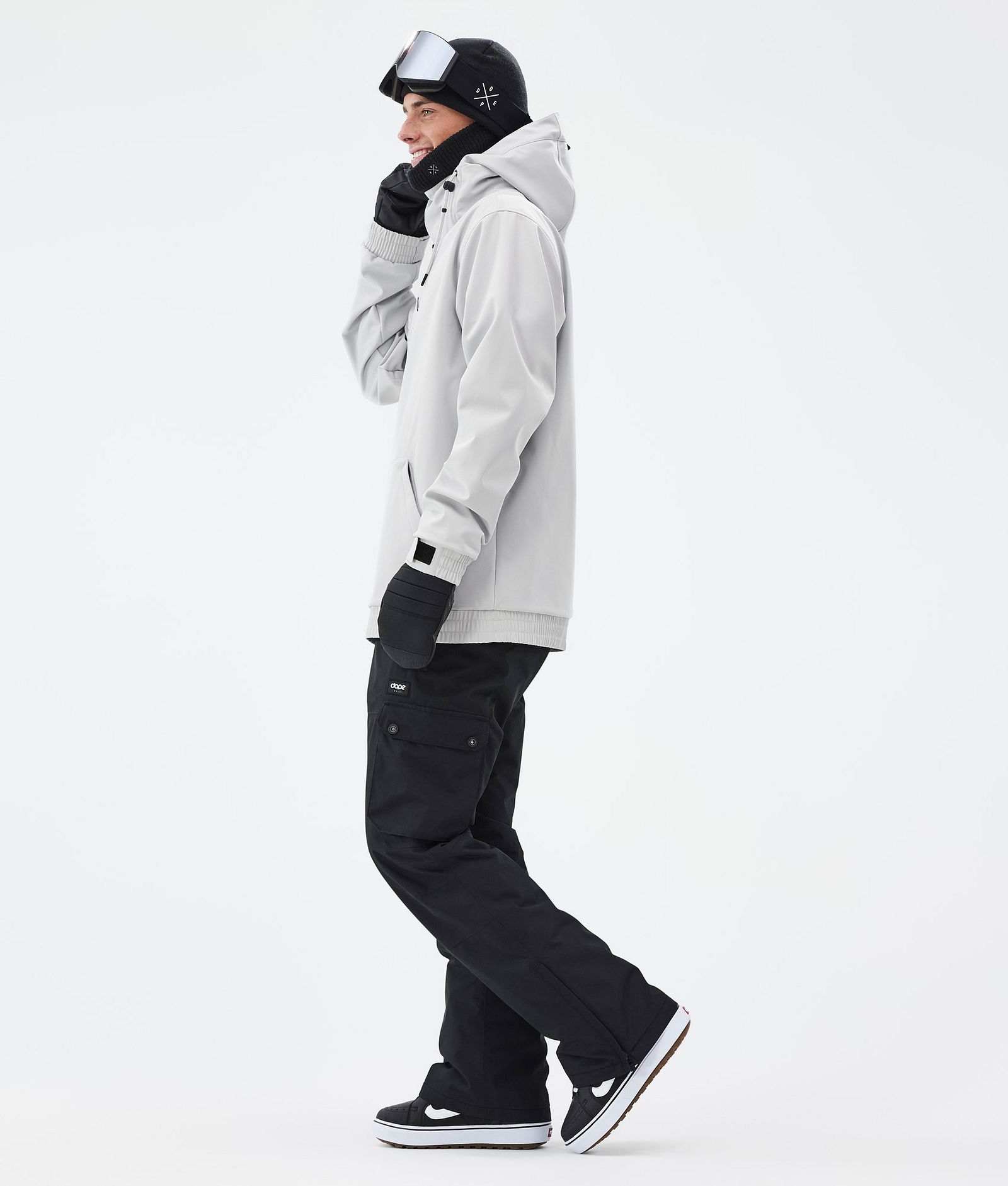 Dope Yeti Snowboard Jacket Men Aphex Light Grey