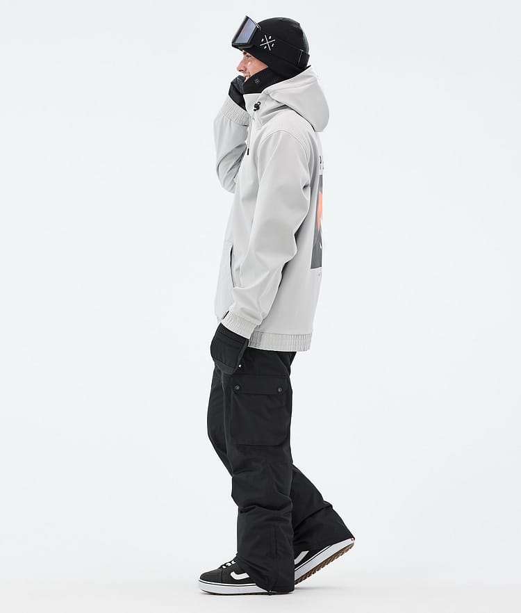 Dope Yeti Snowboard Jacket Men Aphex Light Grey, Image 5 of 8