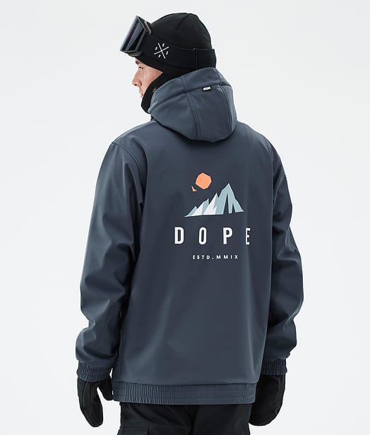 Dope Yeti Chaqueta Snowboard Hombre Metal Blue