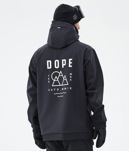 Dope Yeti Snowboardjacke Herren Black