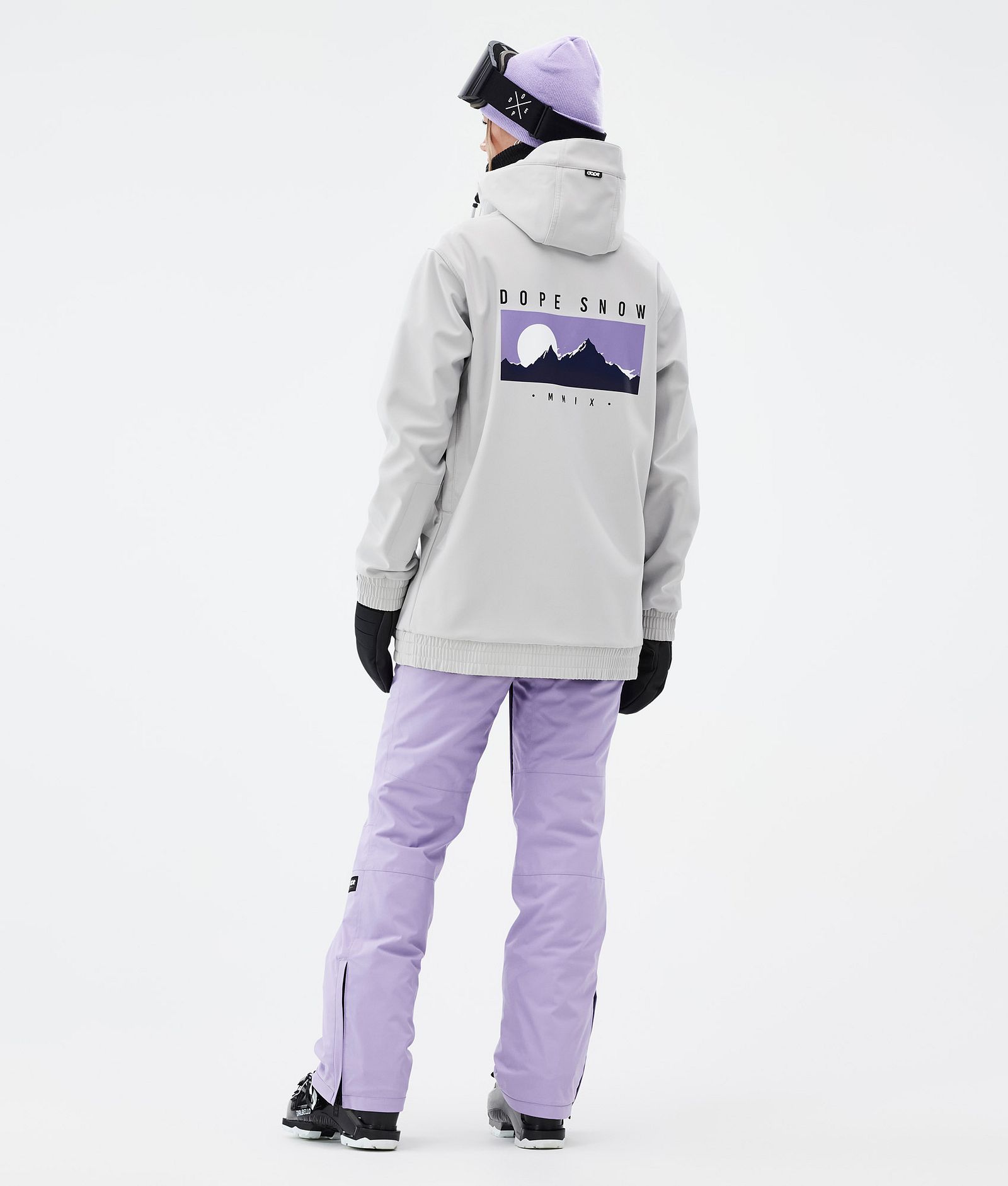 Dope Yeti W Veste de Ski Femme Silhouette Light Grey, Image 3 sur 7