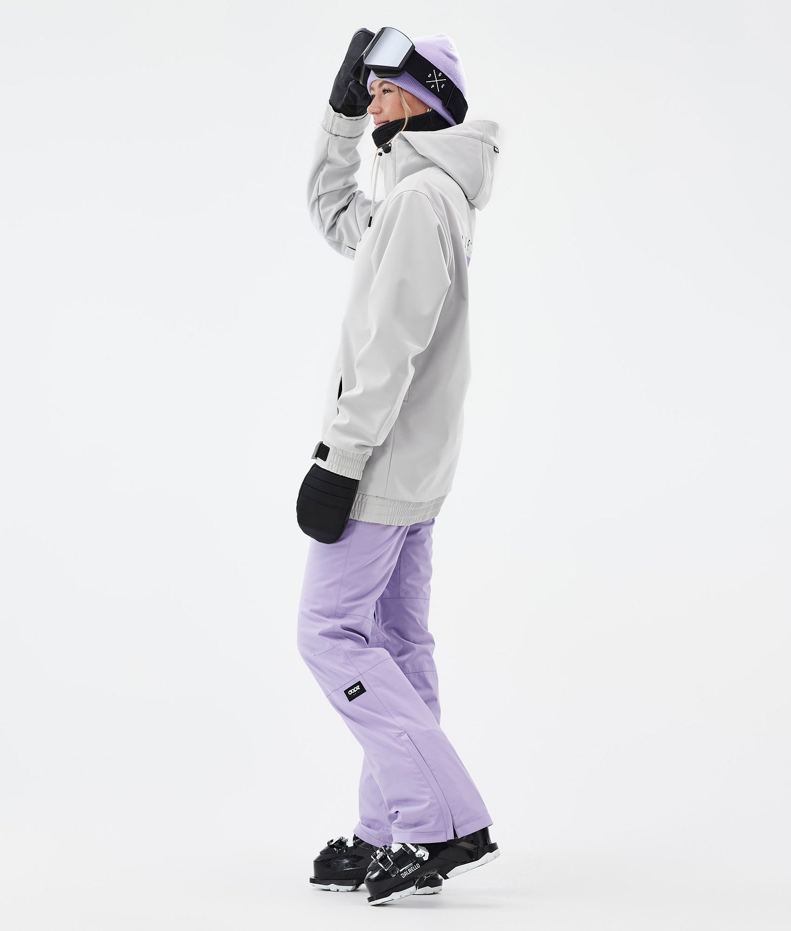 Dope Yeti W Veste de Ski Femme Silhouette Light Grey, Image 4 sur 7