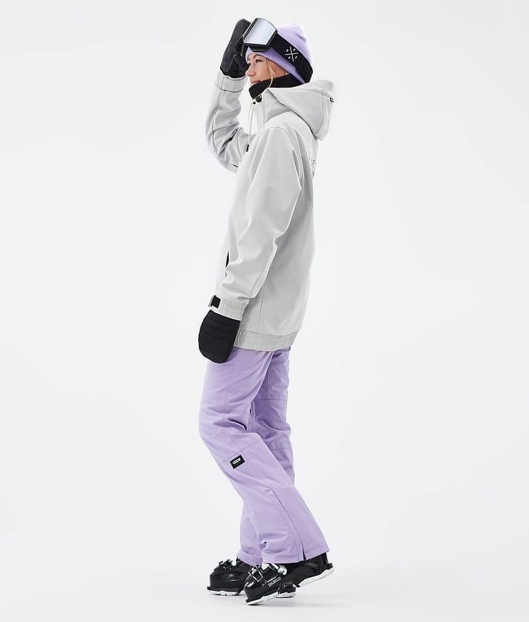 Dope Yeti W Veste de Ski Femme Silhouette Light Grey