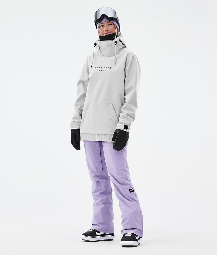 Dope Yeti W Giacca Snowboard Donna Silhouette Light Grey, Immagine 6 di 7