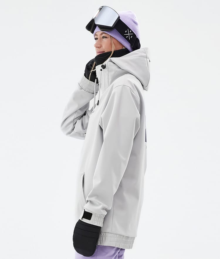 Dope Yeti W Snowboard Jacket Women Silhouette Light Grey Renewed