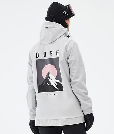 Dope Yeti W Snowboard jas Dames Aphex Light Grey