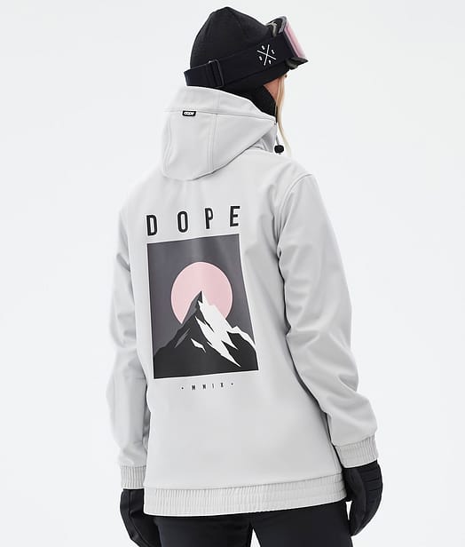 Dope Yeti W Snowboard Jacket Women Light Grey