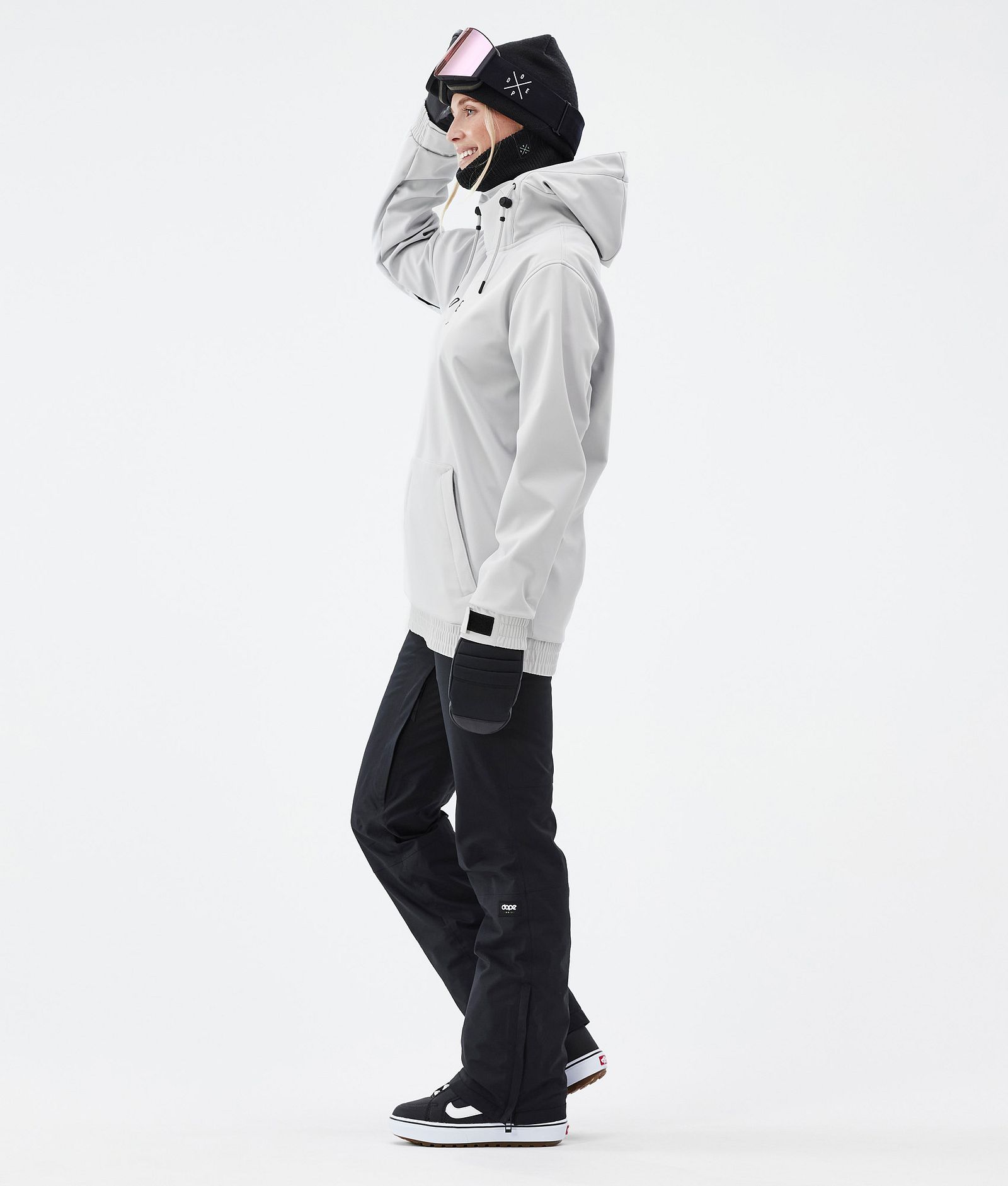 Dope Yeti W Snowboard Jacket Women Aphex Light Grey