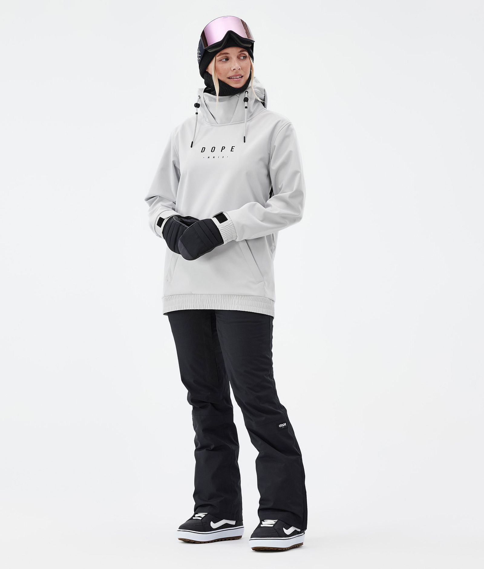 Dope Yeti W Snowboard jas Dames Aphex Light Grey Renewed
