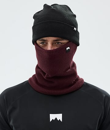 Montec Classic Knitted Facemask Burgundy