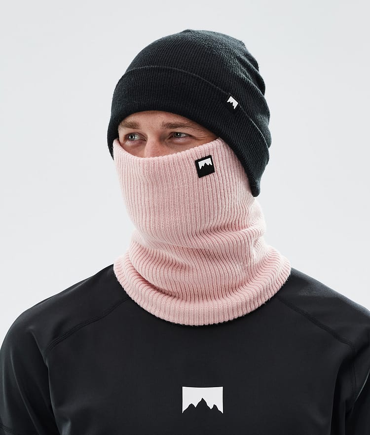 Montec Classic Knitted Facemask Soft Pink, Image 2 of 3