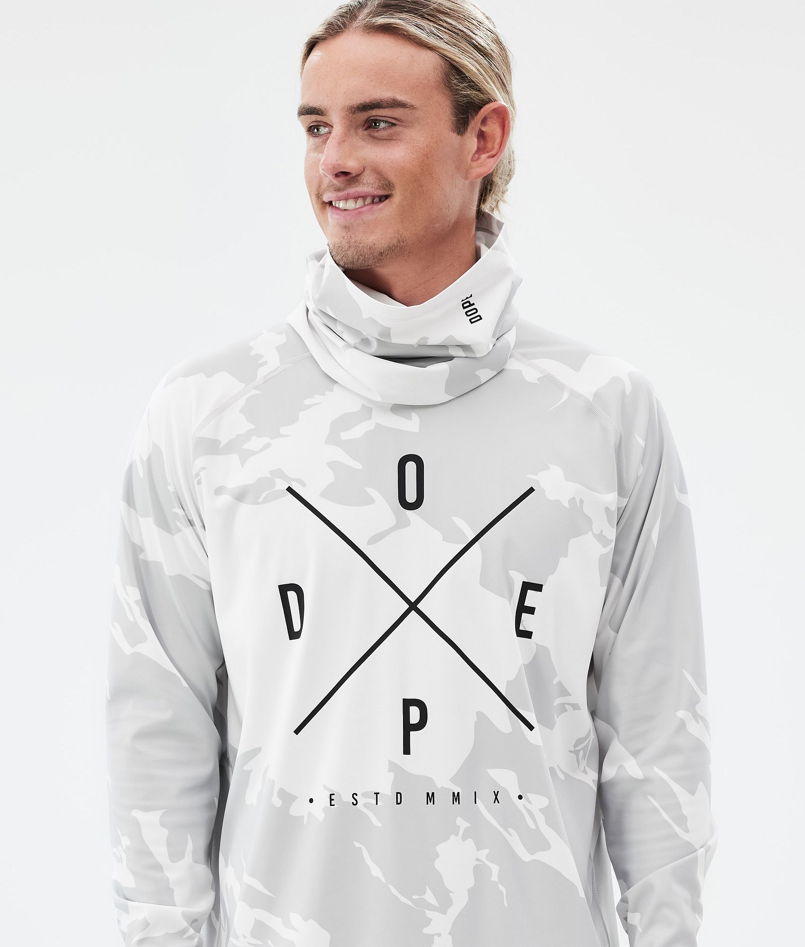 Dope Snuggle Tee-shirt thermique Homme 2X-Up Grey Camo, Image 2 sur 7