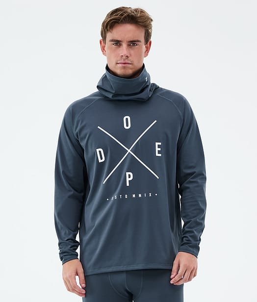 Dope Snuggle Tee-shirt thermique Homme 2X-Up Metal Blue