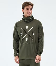 Dope Snuggle Maglia Termica Uomo 2X-Up Olive Green