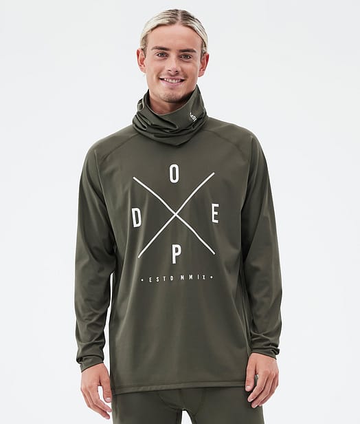 Dope Snuggle Tee-shirt thermique Homme Olive Green
