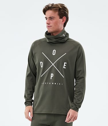 Dope Snuggle Base Layer Top Men 2X-Up Olive Green