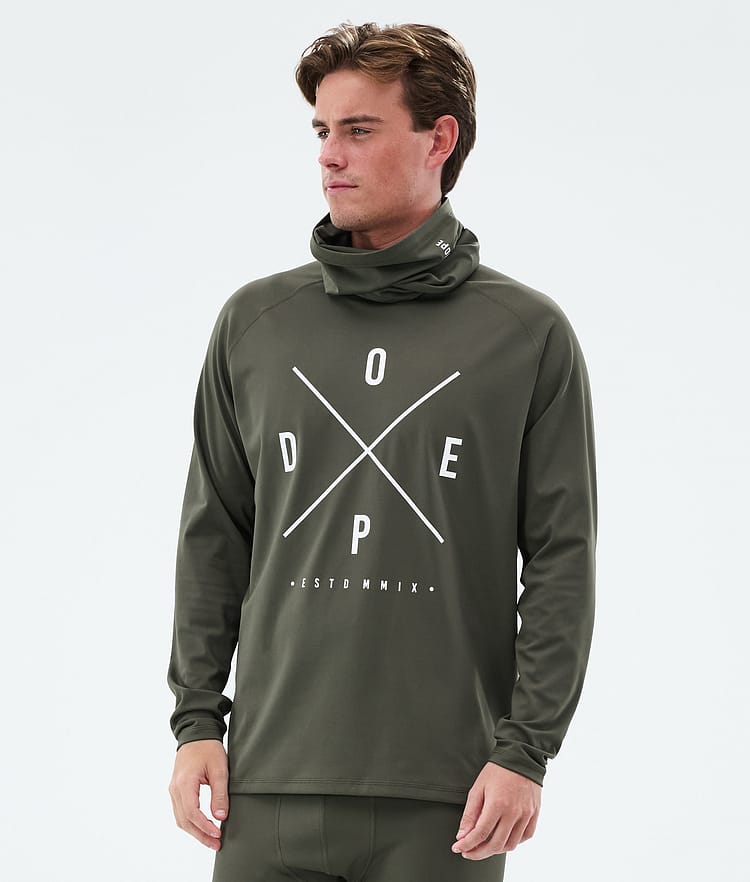 Dope Snuggle Tee-shirt thermique Homme 2X-Up Olive Green, Image 1 sur 7