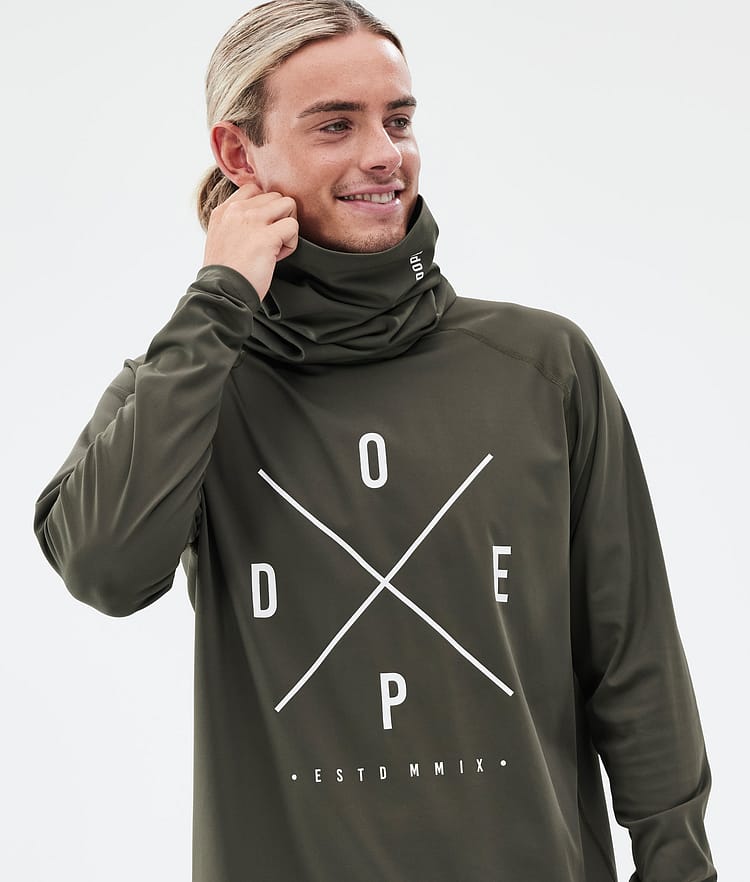 Dope Snuggle Base Layer Top Men 2X-Up Olive Green, Image 2 of 7