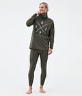 Dope Snuggle Base Layer Top Men 2X-Up Olive Green, Image 3 of 7
