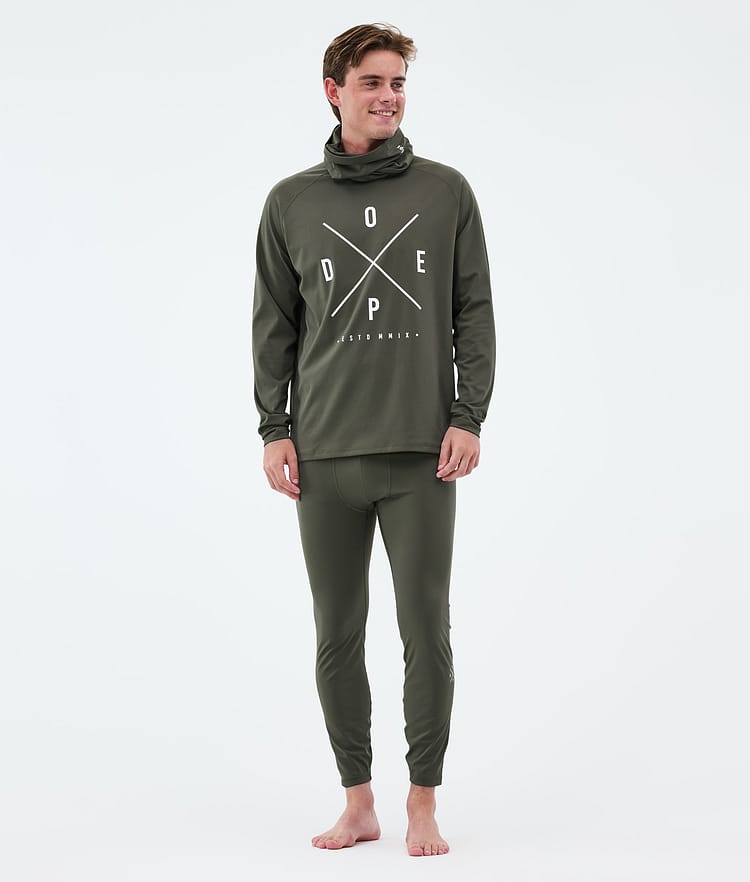 Dope Snuggle Tee-shirt thermique Homme 2X-Up Olive Green, Image 3 sur 7