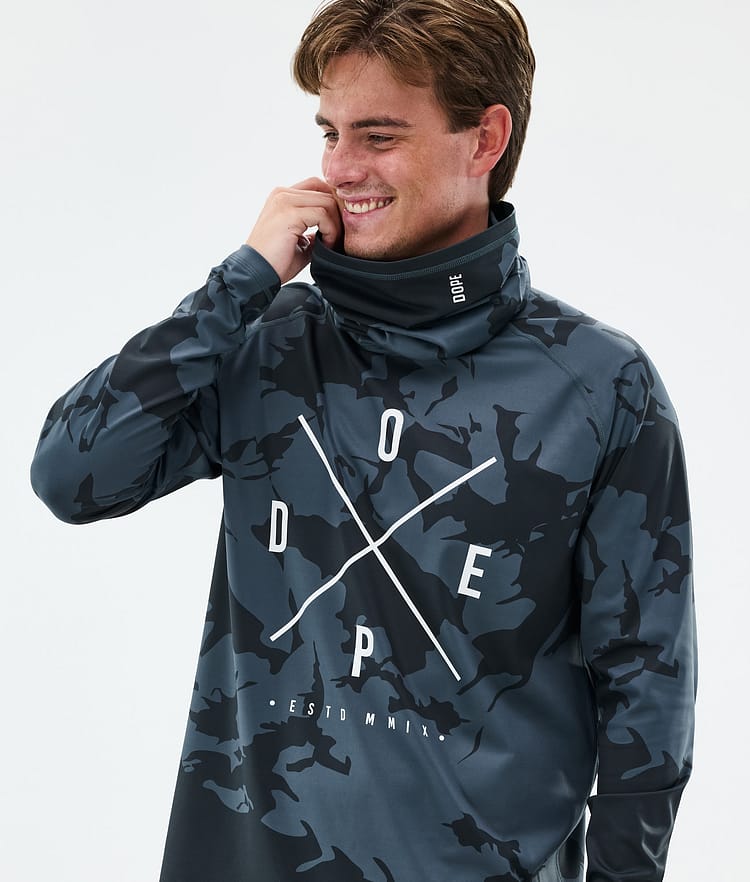 Dope Snuggle Base Layer Top Men 2X-Up Metal Blue Camo, Image 2 of 7