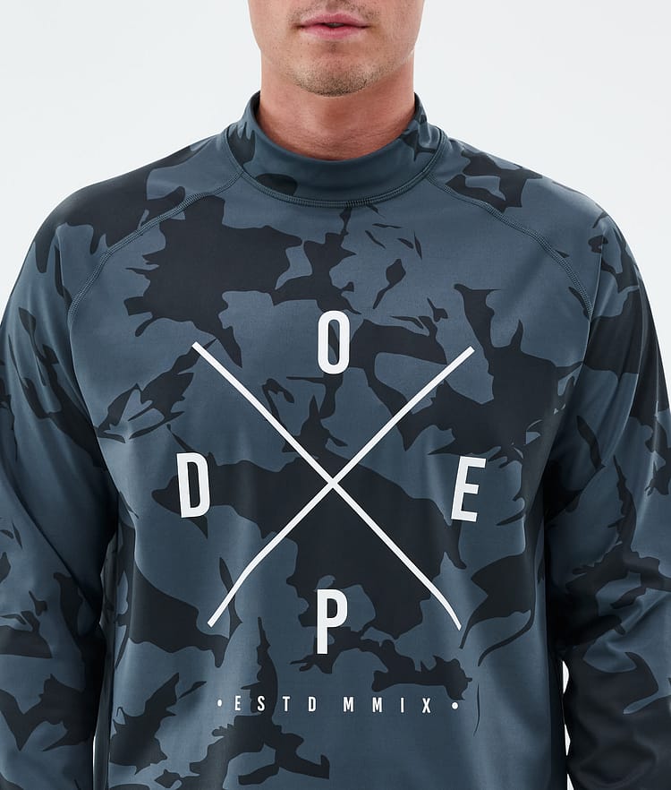 Dope Snuggle Base Layer Top Men 2X-Up Metal Blue Camo, Image 6 of 7