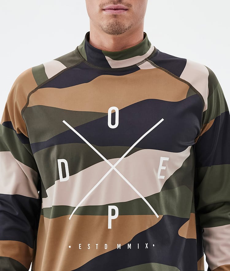 Dope Snuggle Tee-shirt thermique Homme 2X-Up Shards Gold Green, Image 6 of 7