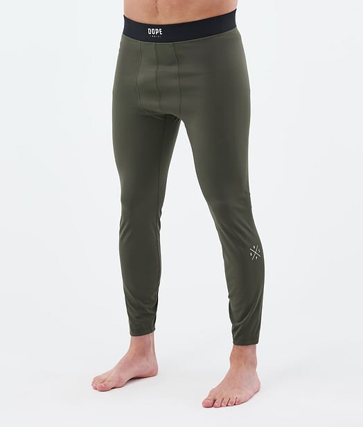 Dope Snuggle Pantalon thermique Homme 2X-Up Olive Green