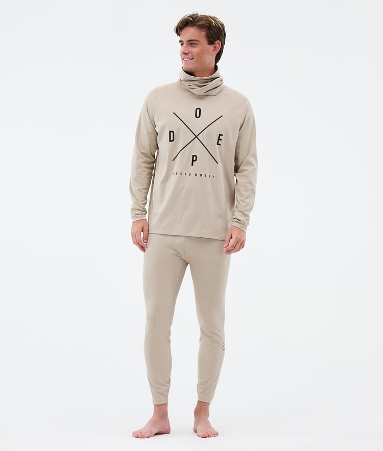 Dope Snuggle Pantalon thermique Homme 2X-Up Sand, Image 3 sur 7