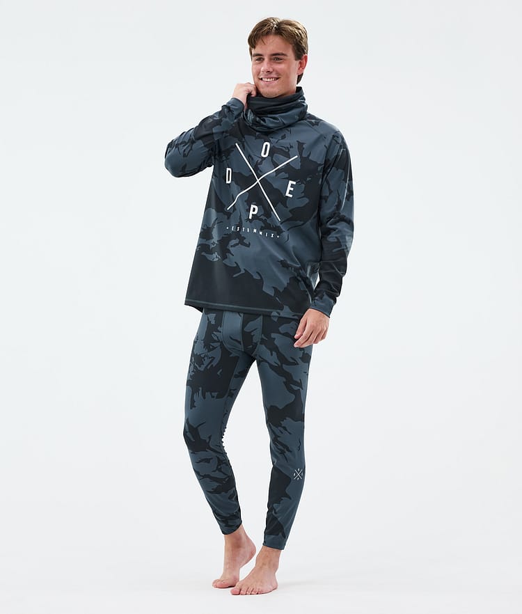 Dope Snuggle Pantalon thermique Homme 2X-Up Metal Blue Camo, Image 3 sur 7