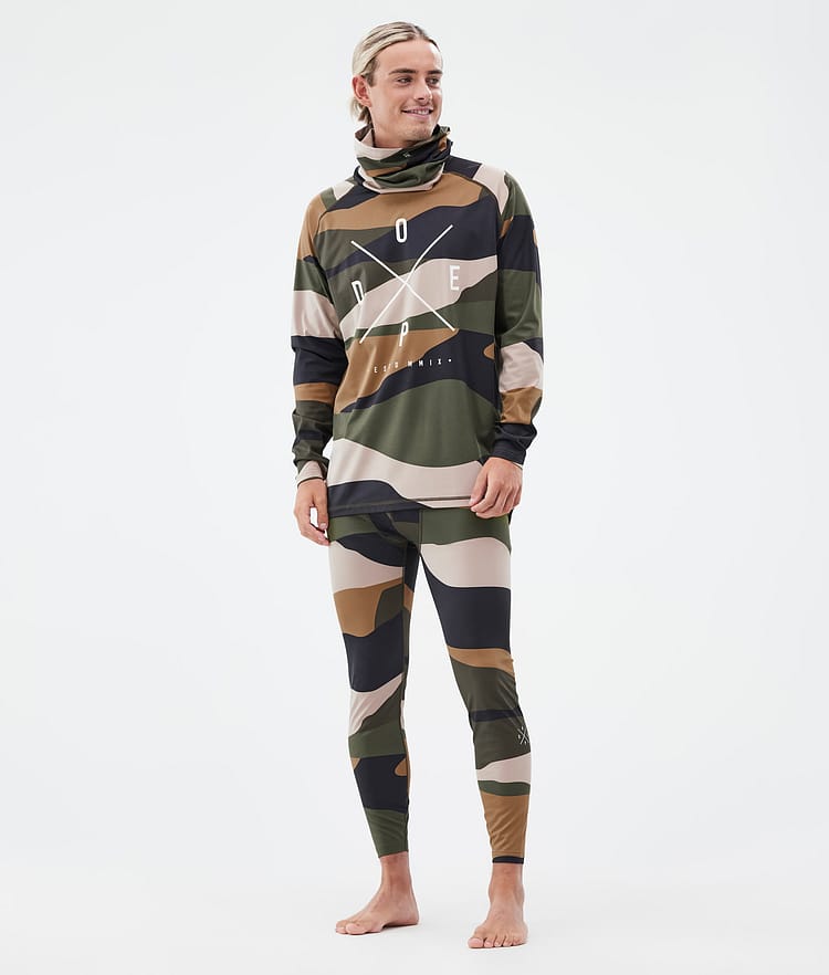 Dope Snuggle Base Layer Pant Men 2X-Up Shards Gold Green, Image 3 of 7