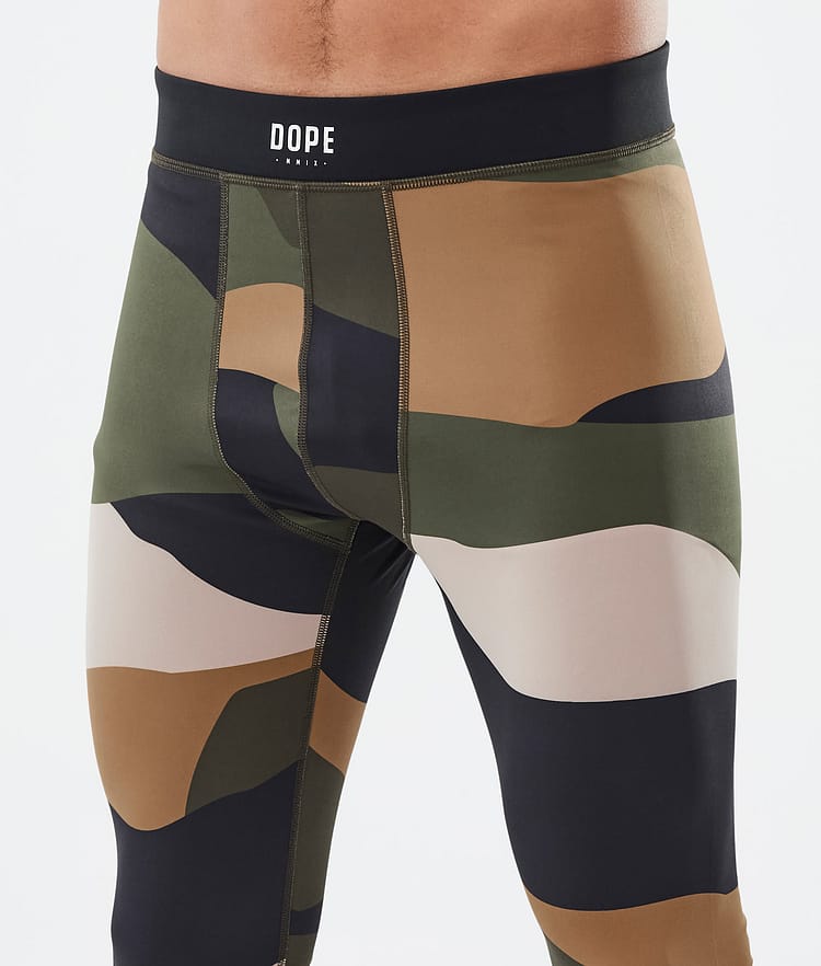 Dope Snuggle Pantalon thermique Homme 2X-Up Shards Gold Green, Image 5 sur 7