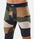 Dope Snuggle Pantalon thermique Homme 2X-Up Shards Gold Green, Image 5 sur 7